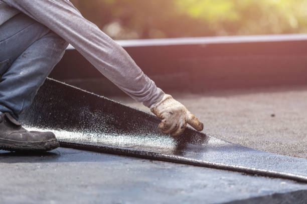 Professional Exterior Waterproofing technician working in Culver, IN